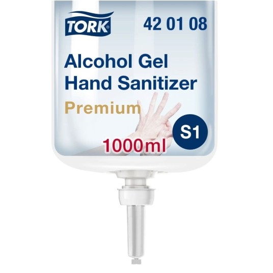 Żel do dezynfekcji Tork 420108 - na bazie alkoholu - system S1 - 1000 ml -zdjęcie numer 1