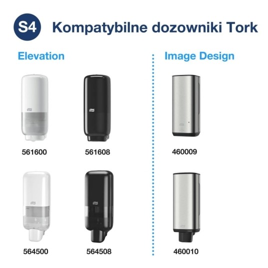 Żel do dezynfekcji Tork 424108 - na bazie alkoholu - system S4 - 1000 ml -zdjęcie numer 5