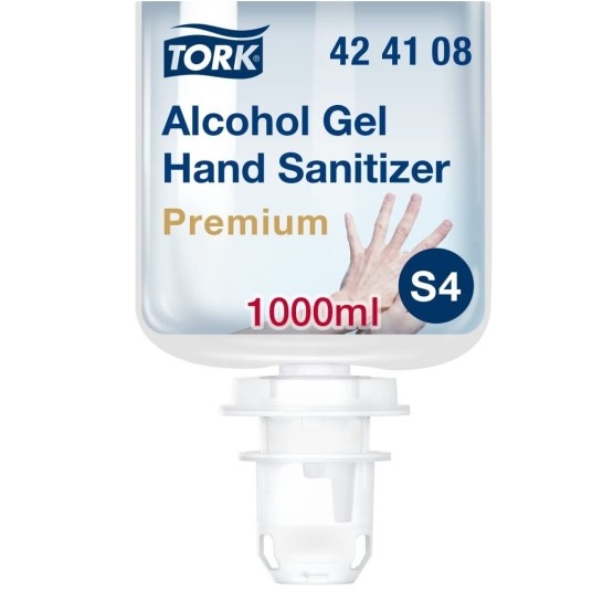 Żel do dezynfekcji Tork 424108 - na bazie alkoholu - system S4 - 1000 ml -zdjęcie numer 1