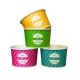 Kubeczki papierowe na lody - bez plastiku - mix kolorów - 245 ml - 50 szt. -zdjęcie numer 1