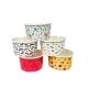 Kubeczki papierowe na lody i desery - Memphis mix kolorów - 160 ml -zdjęcie numer 3
