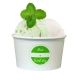 Kubeczki / pucharki papierowe na lody bez plastiku – białe z nadrukiem - 360 ml – 45 szt. -zdjęcie numer 2