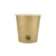 Kubek papierowy 0% plastiku - kraft - 100 ml - 50 szt. -zdjęcie numer 1