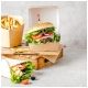 Opakowanie na burgera 11 x 10,5 x 8 cm - kraft - 75 szt. -zdjęcie numer 2