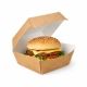 Opakowanie na burgera 11 x 10,5 x 8 cm - kraft - 75 szt. -zdjęcie numer 3