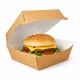 Opakowanie na burgera 14,5 x 14,5 x 10 cm - kraft - 75 szt. -zdjęcie numer 3