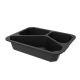 Pojemniki obiadowe do zgrzewu - 227x178x50 mm - trójdzielne - 80 szt. -zdjęcie numer 3