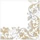 Serwetki Dunisoft - 40 x 40 cm - Festiva White 186960 - 60 szt. -zdjęcie numer 1