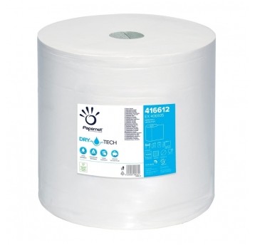 Czyściwo przemysłowe Papernet 416612 DryTech - celuloza - białe - 360 m - 1 rolka