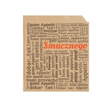 Koperta na burgera 12,5 x 14 cm - kraft - 200 szt.