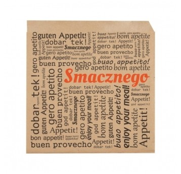 Koperta na burgera 17,5 x 17 cm - kraft - 200 szt.