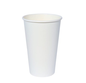 Kubek papierowy 0% plastiku - biały - 400 ml - 50 szt.