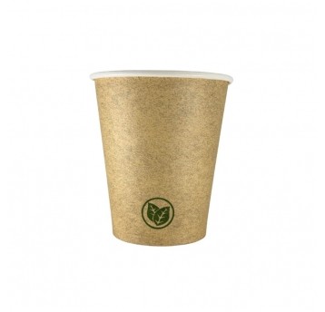 Kubek papierowy 0% plastiku - kraft - 250 ml - 50 szt.