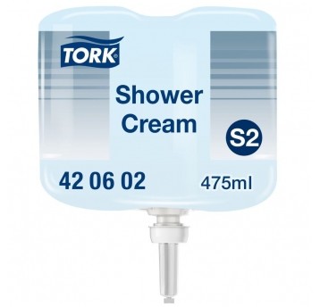 Mini kremowy żel pod prysznic Tork 420602 - system S2 - 475 ml