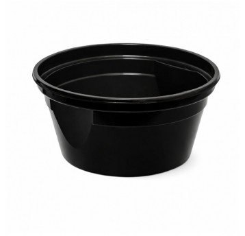 Miska na zupę - czarna z uchwytami EASY HANDLE - 570 ml - 50 szt.