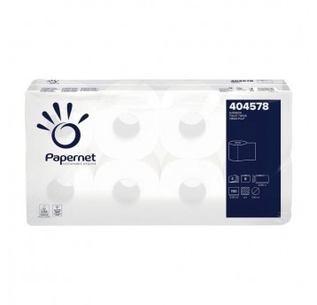 Papier toaletowy Papernet 404578 - 4 warstwy - 18,75 m - 8 rolek - T4