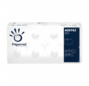Papier toaletowy Papernet 409743 - 3 warstwy - 27,7 m - 8 rolek - T4