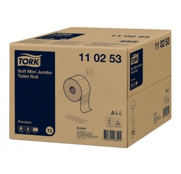Papier toaletowy Tork 110253 - mini jumbo - 170 m - 12 rolek