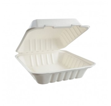 Pojemnik obiadowy menu box BIO z włókna - jednokomorowy - 50 szt.