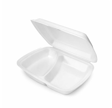 Pojemnik obiadowy menu box dwukomorowy - 125 szt.