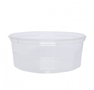 Pojemnik plastikowy okrągły 350 ml - wielorazowy PP-BS - 200 szt.