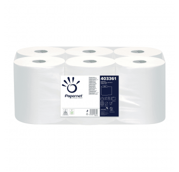 Ręczniki papierowe Papernet 403361 Autocut - 2W - białe - 140 m - 6 rolek - H13