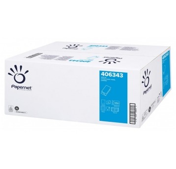 Ręczniki papierowe Papernet 406343 w składce ZZ - białe - 3750 odcinków - H3