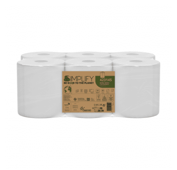 Ręczniki papierowe Papernet 423145 - Maxi Biały - 2 warstwy - 90 m - 6 rolek