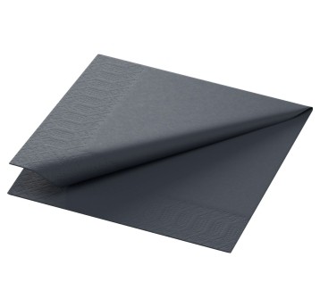 Serwetka TISSUE - 24 x 24 cm - Czarna koktajlowa - 300 szt.