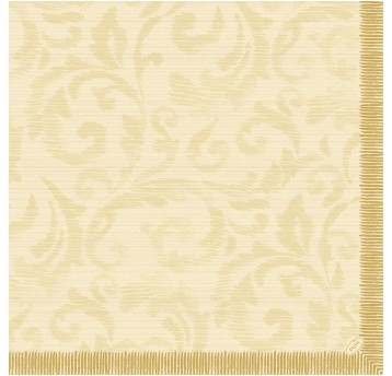 Serwetki Dunilin - 40 x 40 cm - Rich Damast Cream 223758 - 45 szt.