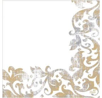 Serwetki Dunisoft - 40 x 40 cm - Festiva White 186960 - 60 szt.