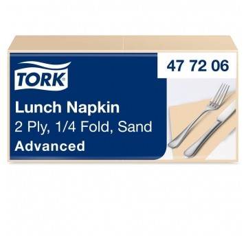 Serwetki lunchowe Tork 477206 - piaskowe - 32,8 cm - 200 szt.