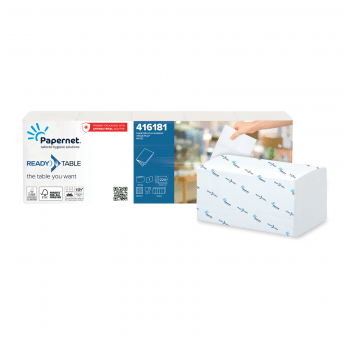 Serwetki Papernet 416181 do dyspensera - białe - 224 szt. x5