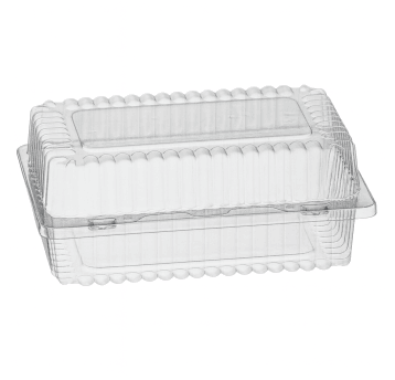 SL 404 N - pojemnik na ciasto - 18 x 11,5 x 7,5 cm - rPET - z recyklingu - 100 szt.