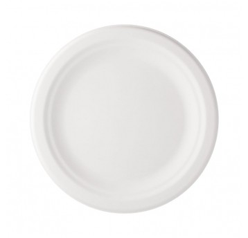 Talerze z trzciny cukrowej - 17,5 cm - biodegradowalne - 50 szt.