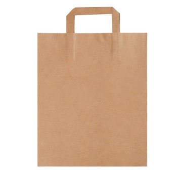 Torby papierowe z uchem - cateringowe - 26 x 16 x 33 cm - kraft - 250 szt.