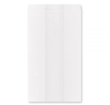 Torebki na pieczywo - fałdowe papierowe - białe - 27 x 15 x 9 cm - 1000 szt.