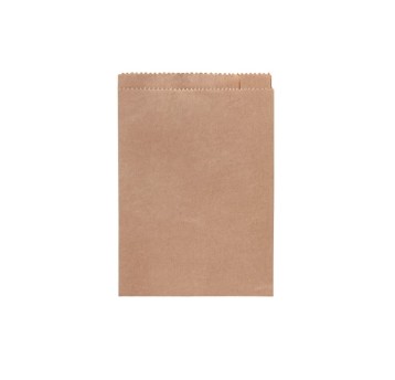 Torebki na pieczywo - fałdowe papierowe - brązowe - 15 x 10 x 6 cm - 1000 szt.