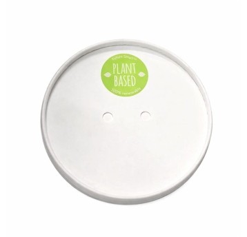 Wieczko do pojemników papierowych Food to Go PLANT- 500 ml - ekologiczne - 25 szt.