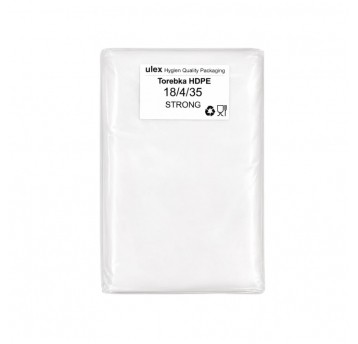 Woreczki foliowe hdpe 18 x 35 cm - 10 μm - ekstra mocne - opakowanie 0,90 kg