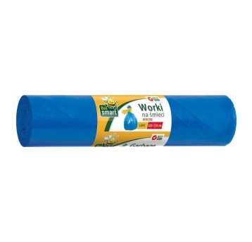 Worki na śmieci Bee Smart ldpe 120 l - niebieskie - 25 szt.
