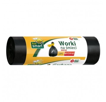 Worki na śmieci Bee Smart ldpe 60 l - czarne - 10 szt.