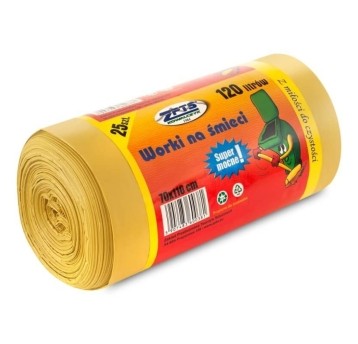 Worki na śmieci ZPTS Kowalczyk 120 l - żółte - 25 szt.