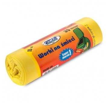 Worki na śmieci ZPTS Kowalczyk 35 l - żółte - 15 szt.